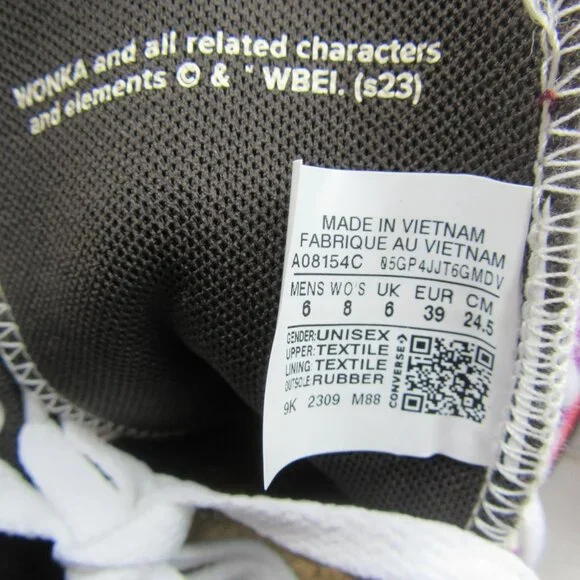 Converse x Wonka CTAS HI Women's Size 8 Pixel Purple White Sneakers NEW - Picture 11 of 14